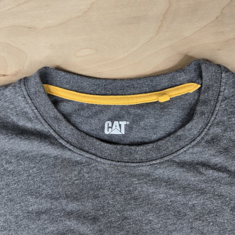 CAT Caterpillar Men's Relaxed Fit T Shirt, Color Gray, Size Large L - Picture 4 of 10